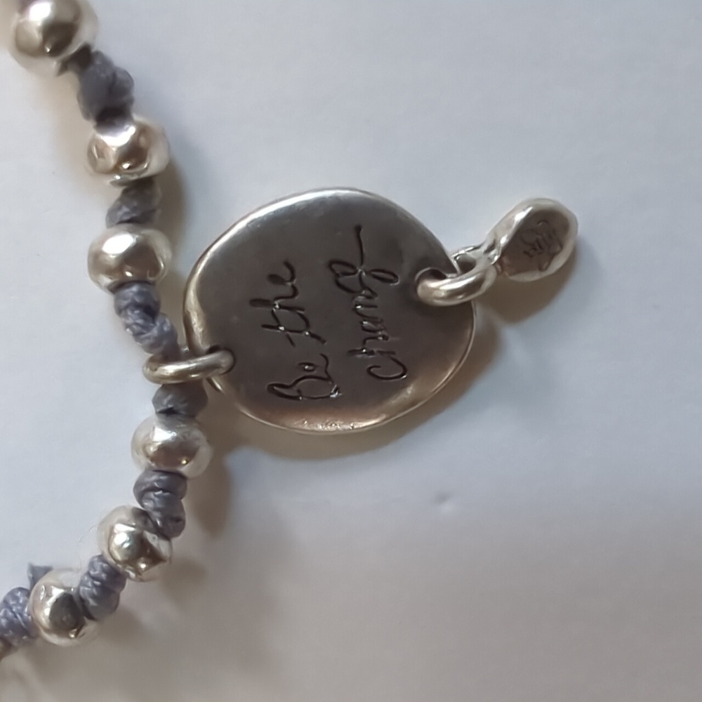 Super cute Be the change necklace